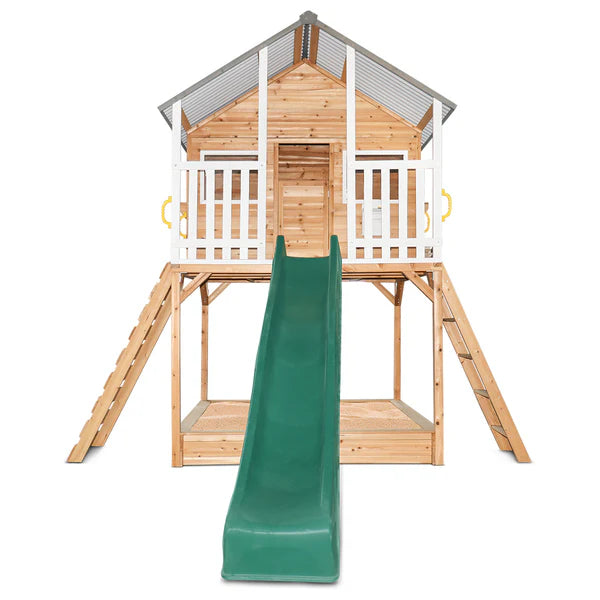 Winchester Elevated Cubby House with Slide Outdoor Hideaway — free download