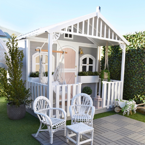 Hide Seek Kids Newport Cubby House Outdoor Hideaway