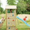 Plum® Lookout Tower Wooden Climbing Frame with Swings - Outdoor Hideaway - Plum - Play Center