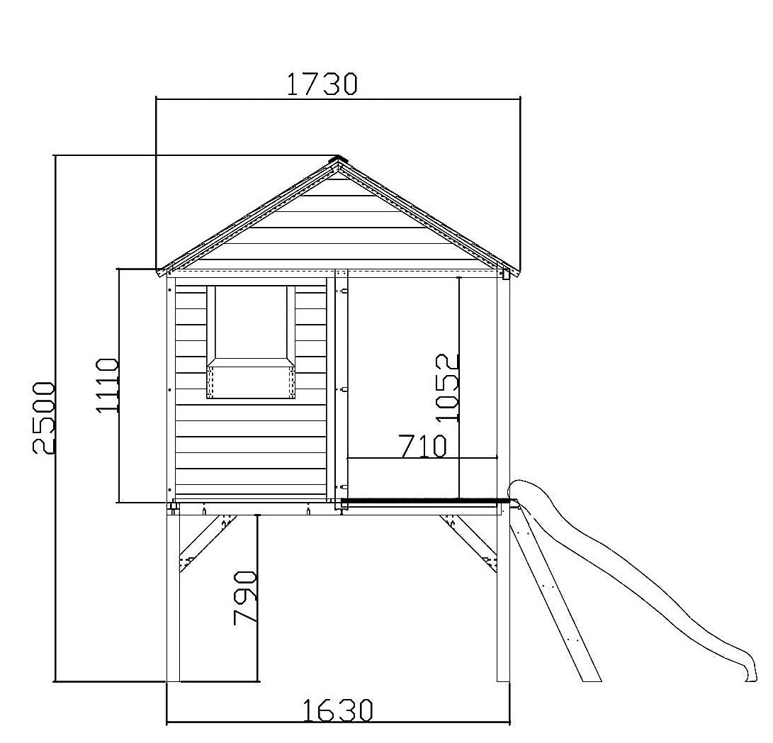 Hide & Seek Kids Oscar Cubby House - Outdoor Hideaway