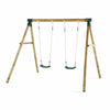 Plum® Marmoset Wooden Swing Set - Outdoor Hideaway - Plum - Swing Sets
