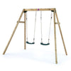 Plum® Wooden Double Swing Set - Outdoor Hideaway - Plum - Swing Sets