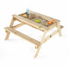 Plum® Wooden Sand and Picnic Table - Outdoor Hideaway - Plum - Sand and Water Tables
